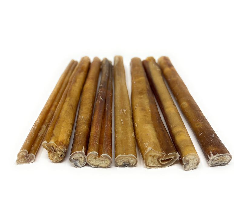 NEW 8" High Odor  Bully Sticks because Dogs Love Smelly things- Mixed Sizes, Thin & Standard